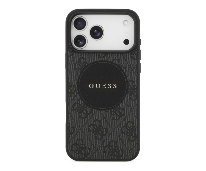 Etui do telefonów Guess 4G Circle Classic Logo MagSafe do iPhone 17 Pro Max czarny